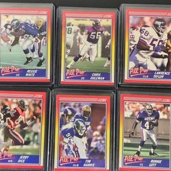 1990 Score All Pro 10 Card Lot Set. Ungraded (Fresh Pack)