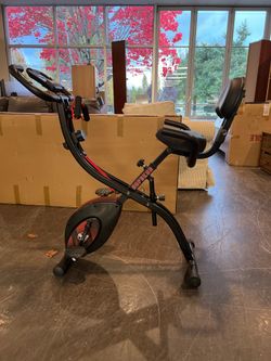 HAPBEAR Folding Exercise Stationary Bike