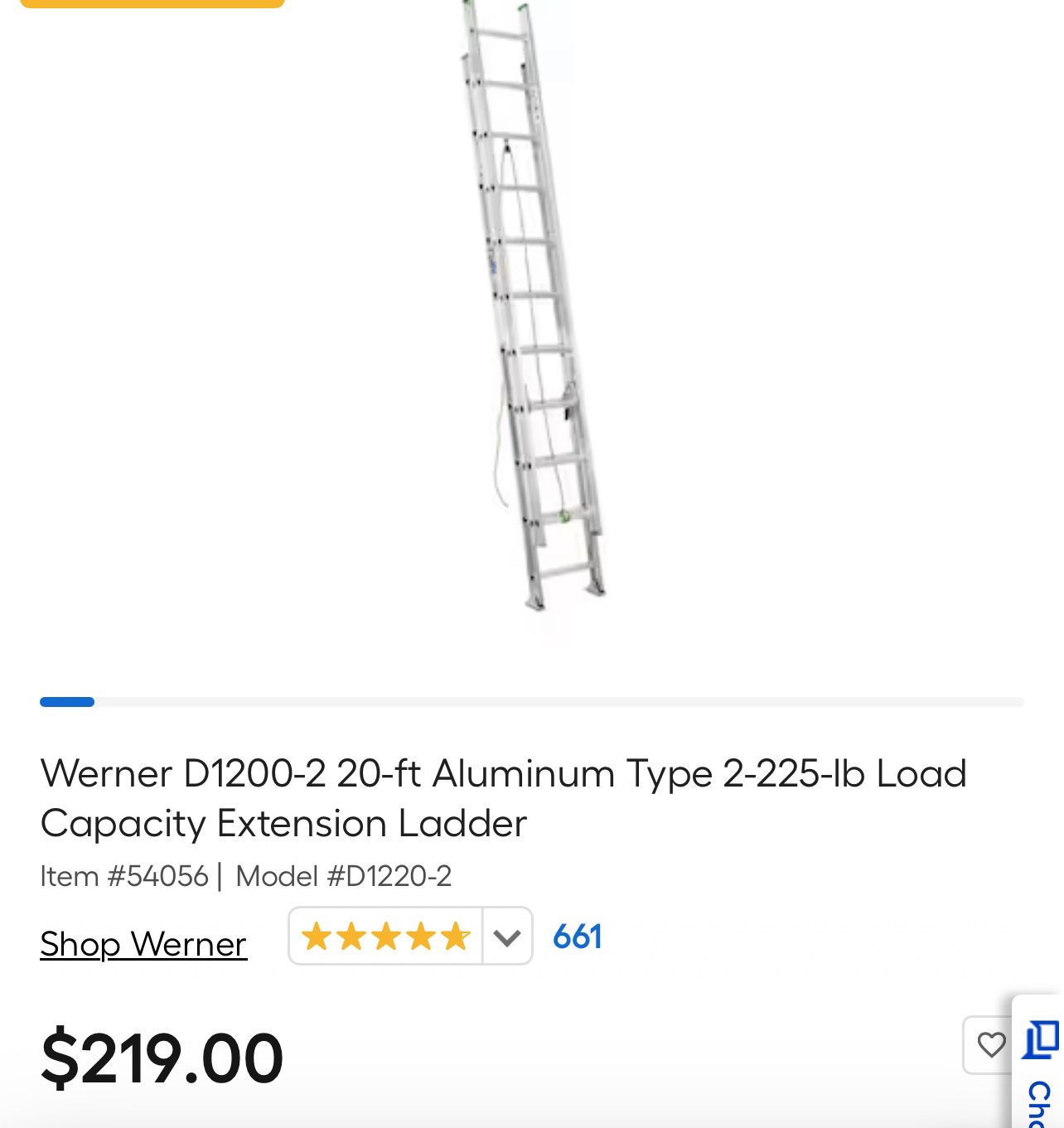 Werner 20 Feet Ladder
