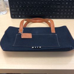 Casual  Corner Canvas And Leather Purse