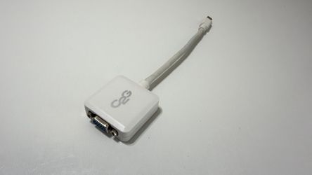 C2G Mini DisplayPort to VGA Adapter Cable White Male to Female Monitor Projector