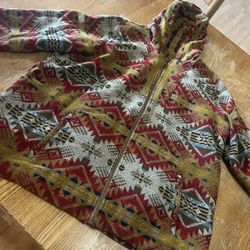 Ladies XL Wool Pendelton Hoodie Jacket