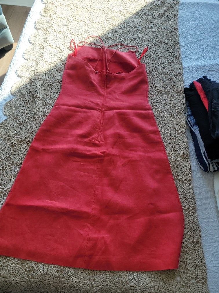 Orange Red Summer Dress