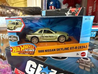 HotWheels Pull Back Speeders 1999 Nissan Skyline GT-R ( R34)
