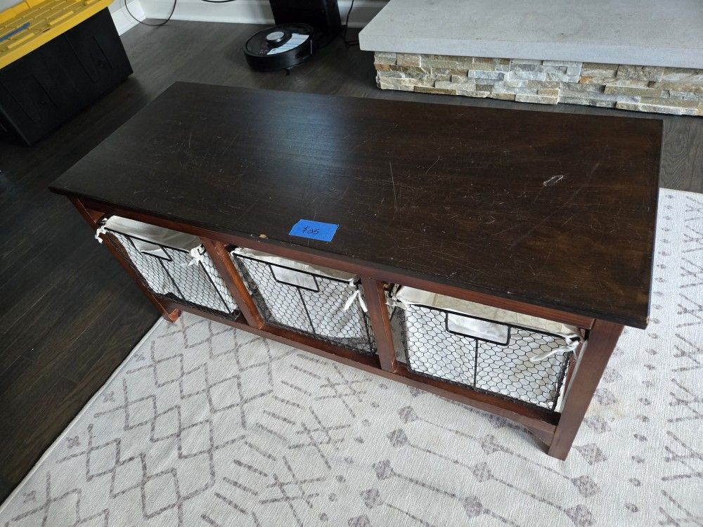 Entry Bench With Storage