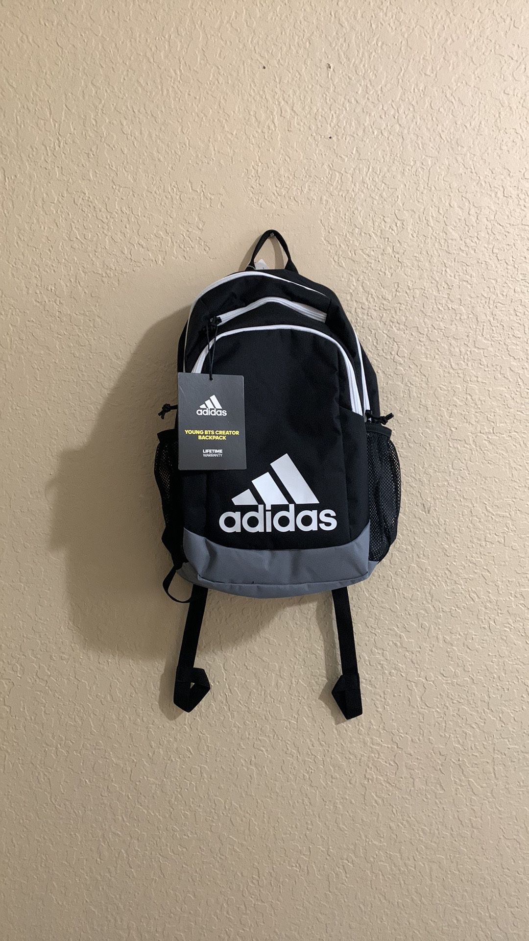 Adidas Kids Young Creator Backpack, Black and White, One Size