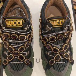 Gucci Flashtrek ‘Green Crystals’
