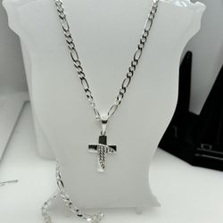 Sterling Silver 925 18”Chain and Pendant 