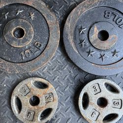 Steel Weights 2x10lbs And 2x3lbs 