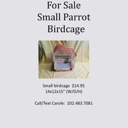 Small Parrot Bird Cage For Sale