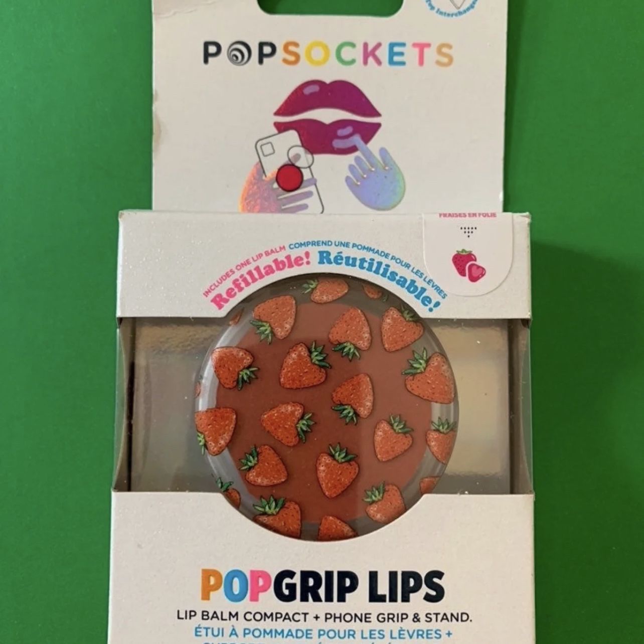 Popsocket - Strawberry Feels Lip Balm