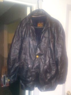 Men's Leather Coat XL