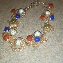 Mirage Bracelet W Lapis/Turquoise And  Carnielian 
