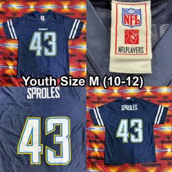 Vintage Darren Sproles San Diego Chargers NFL Jersey Youth Medium 10-12
