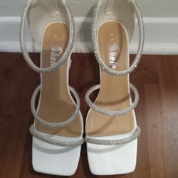 Shein White Heels
