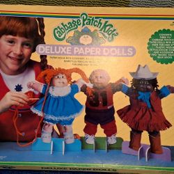 Vintage Cabbage Patch Kids Paper Dolls Kit