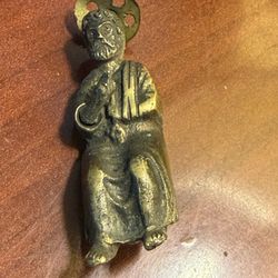 Antique 19 Century Bronze Saint Apostle Mount Figuring Liturgical Altar Fragment