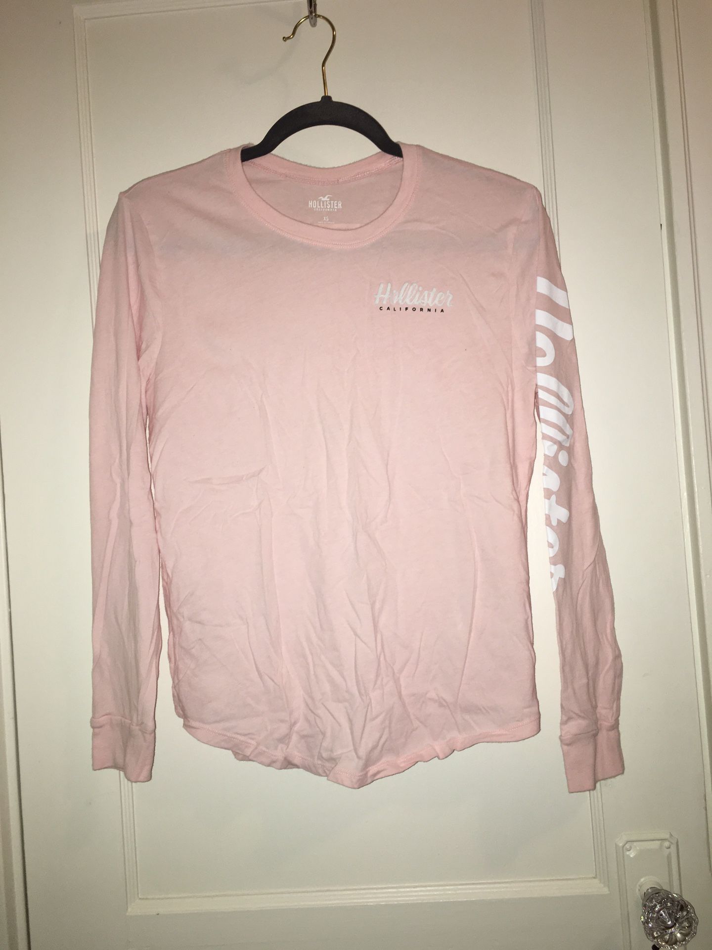 Light Pink Hollister Shirt, Size XS