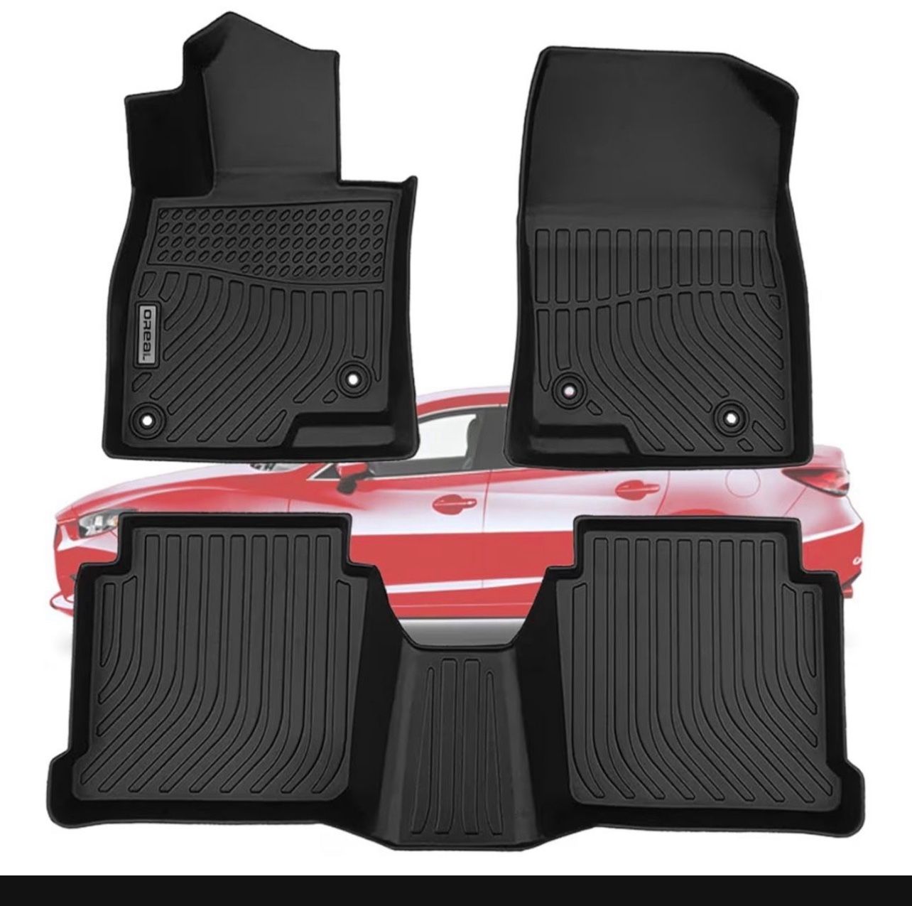 New in the box orealtrend Black Floor Mats Liners Replacement for Mazda 62014-2021 Heavy Duty All Weather Guard Front Rear Auto Carpet-Custom Fit-Toug