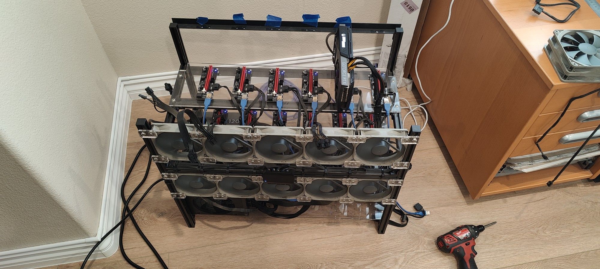 13GPU Crypto Mining Rig (cards Sold Separately)