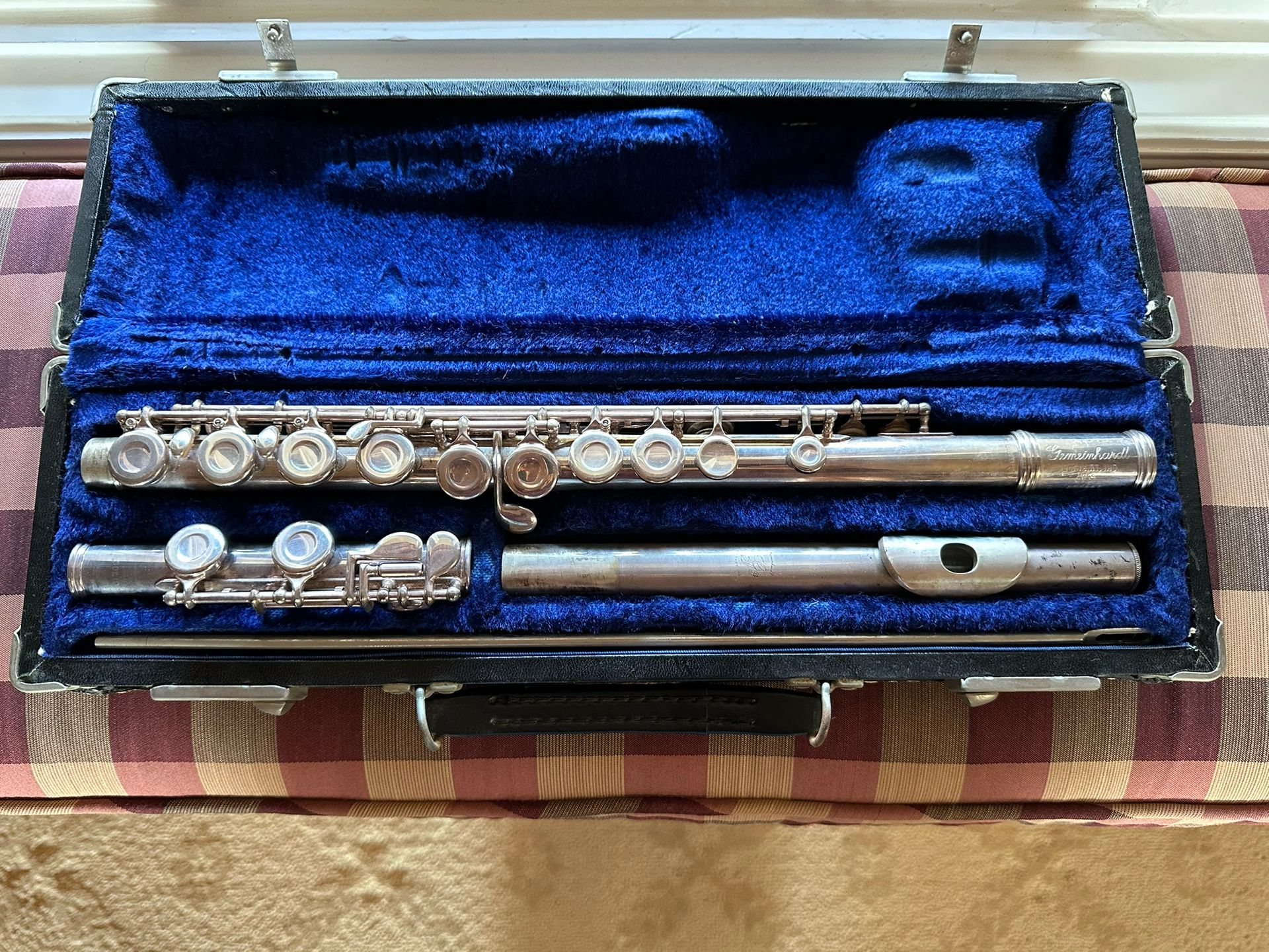 Solid Silver Gemeinhardt Flute Mosel MS2  W/Case
