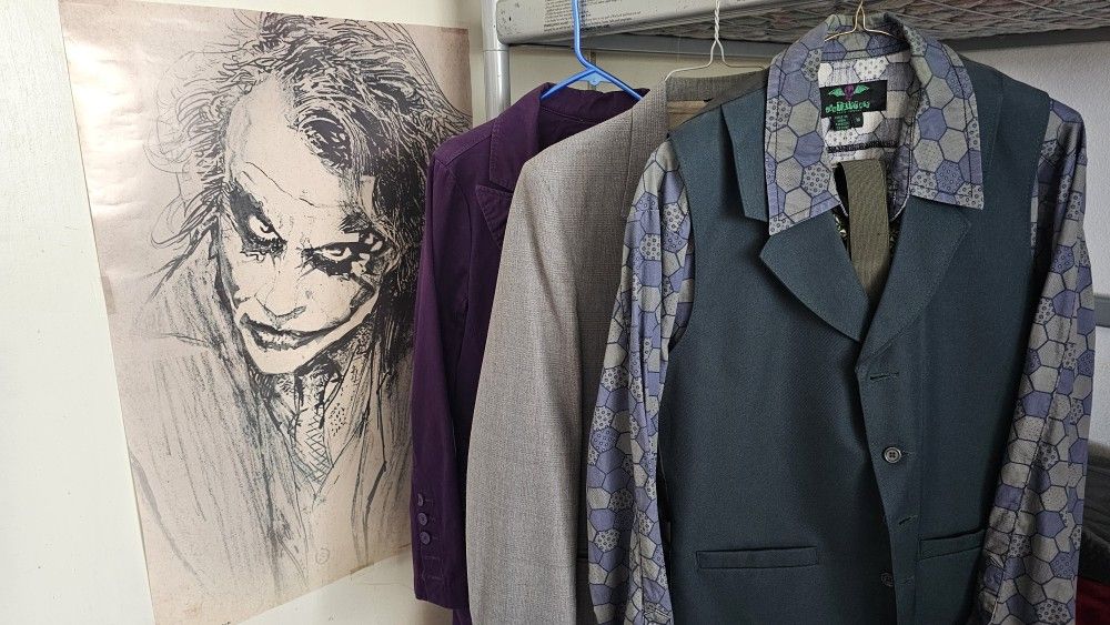 ADULT M Joker Cosplay Costume