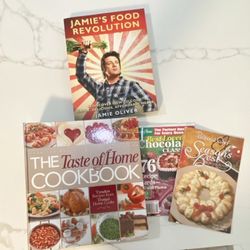********COOKBOOKS JAMIE OLIVER, THE TASTE OF HOME, PAMPERED CHEF & TASTE OF HOME*********