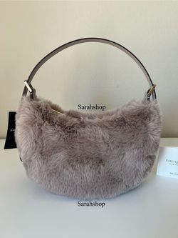 Coach Nova Faux Fur Small Crescent Shoulder Bag