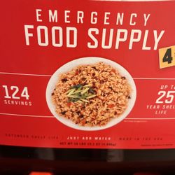 New Shipment In Emergency  Food Supply For 124 Servings Of Food