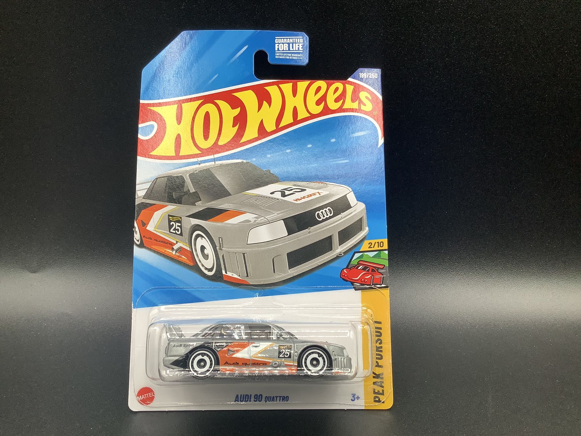 HOT WHEELS Audi 90 Quattro 1/64 Peak Pursuit K Case