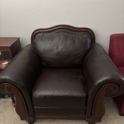 Leather Single Sofa 