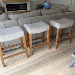 Terrace Living Company Lot of 3 Bar/Island Stools 25.5” Tall