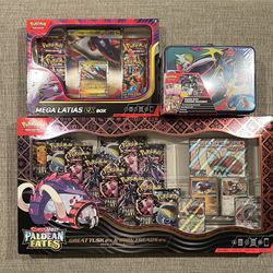 Pokemon Sealed Products Bundle Set Of 6 Plus Binder