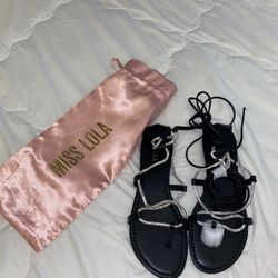 Sparkly Strappy Sandals 