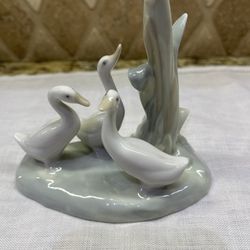 Vintage Lladro Goose Geese Duck Figurine NAO Porcelain Small Animals EUC 4.5”