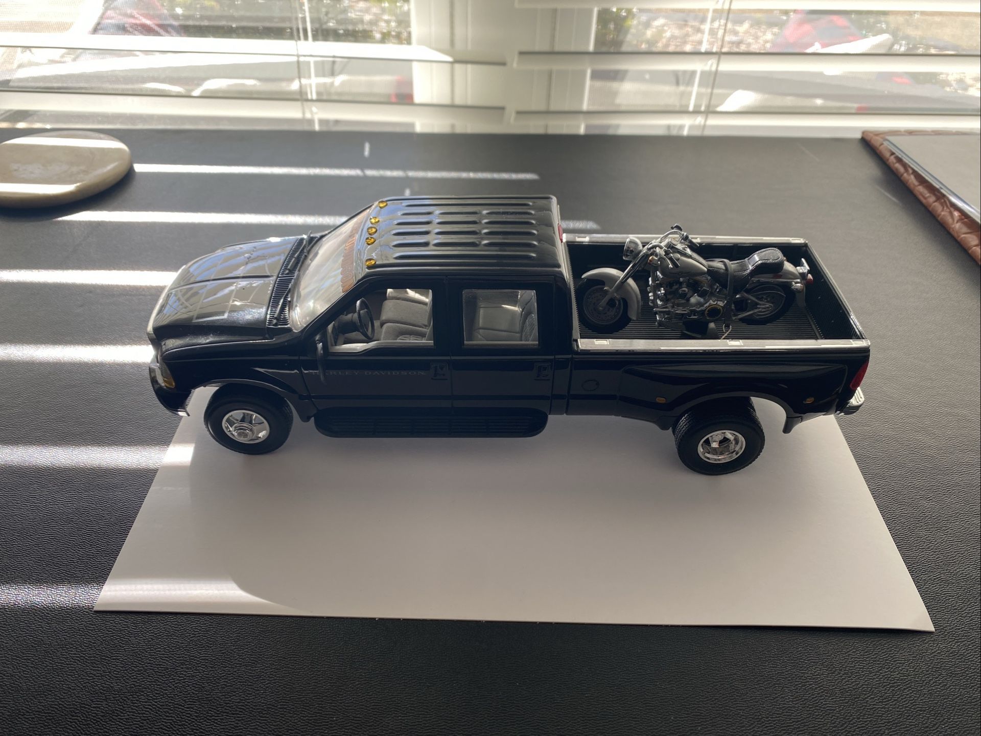 1999 Harley Davidson Ford F-350 Dually With Harley Fatboy Motorcycle