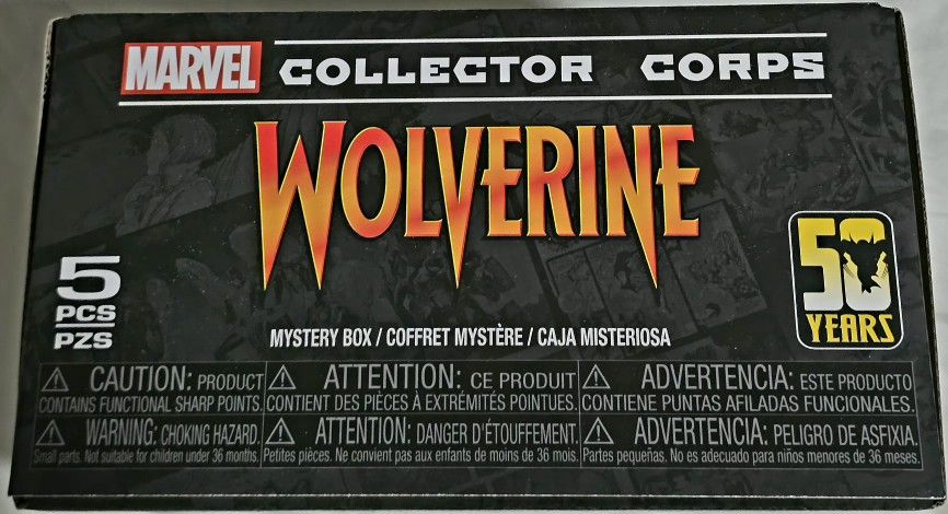 2024 FUNKO POP! MARVEL COLLECTOR CORPS 50 YEARS WOLVERINE OPENED MYSTERY BOX XL