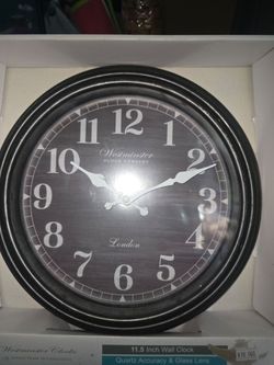🧚NEW Westminster Clock Company 11.5-inch analog wall clock