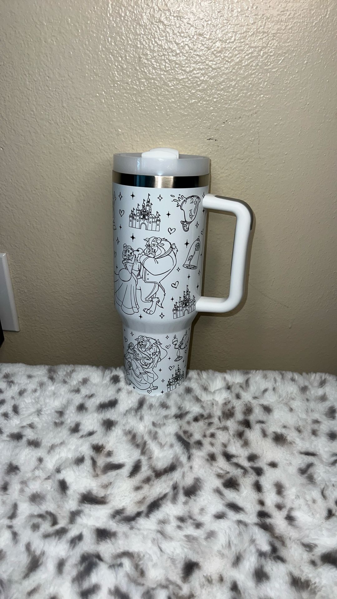 Disney Beauty And The Beast Tumbler NEW