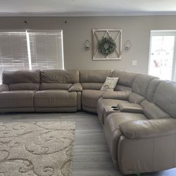 Rooms To Go Leather Sectional 