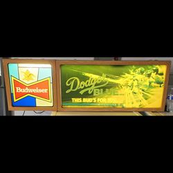 Vintage Dodger/beer Sign