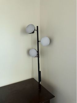 Modern Black Floor Lamp with Remote Control