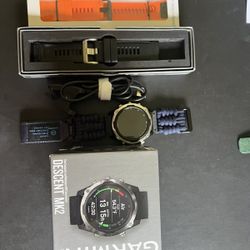 Garmin Descent Mk2 GPS Watch - Stainless Steel with Black Band