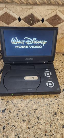 Vintage Audiovox Portable DVD Player + Disney DVD Bundle