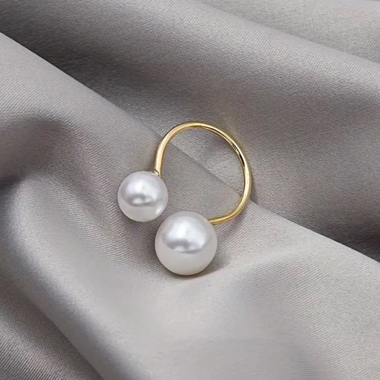 Pearl Ring In Gold Plated 