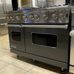 Viking 48 Inch Dual Fuel Range Gray
