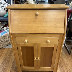 Honey Oak 2 Drawer Secretary’s Desk