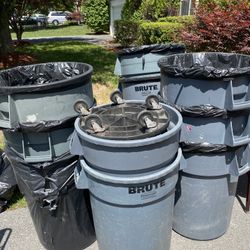 Rubbermaid Brute Commercial 44 Gal. Trash Can 