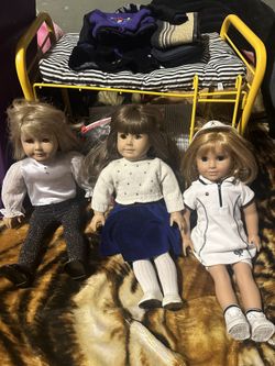 American Girl Dolls, Bed, Locker, Outfits And Accessories 