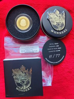 7 Wonders of the World Mausoleum At Halicarnassus 1 OZ GOLD COIN ‼️ ONLY 77 Minted ‼️ EXTREMELY RARE ‼️ APMEX Sell For $6.995 ‼️